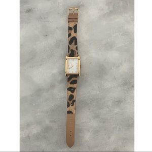 Stella & Dot Pyramid Leopard Watch